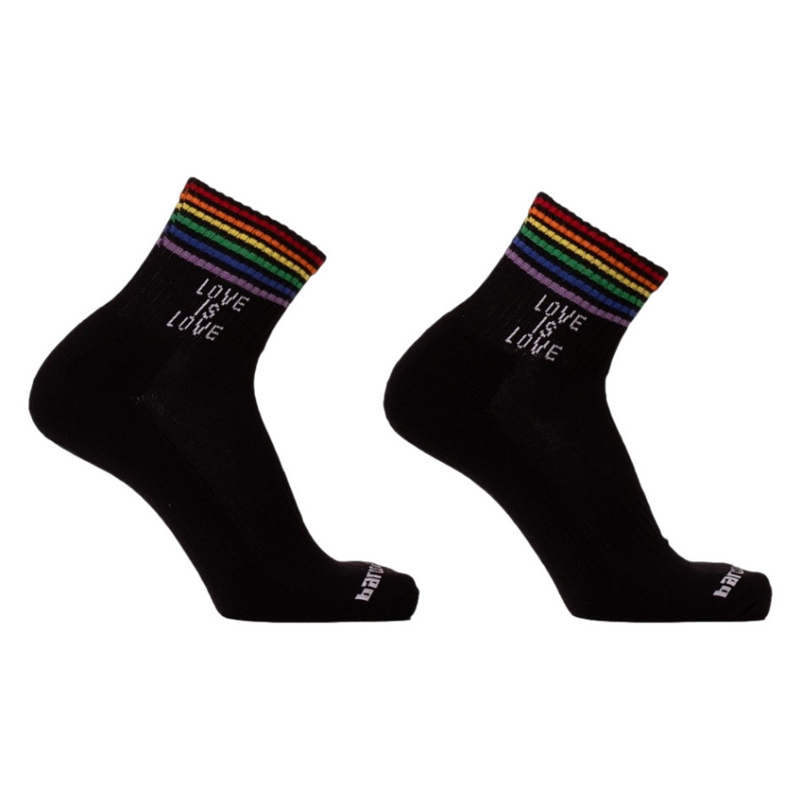 Chaussettes Love is Love Rainbow-Noir