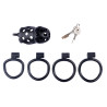 Cage de chasteté Dotty L 9.5 x 3.9cm Noire