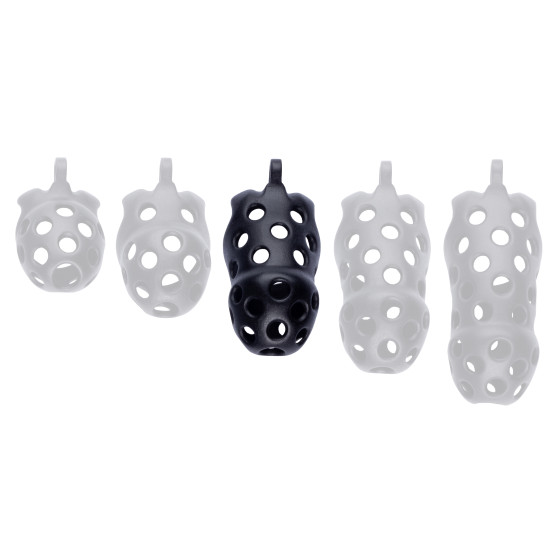 Dotty chastity cage L 9.5 x 3.9cm Black