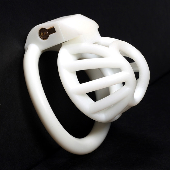 Cage de chasteté Walda 4.5 x 3.2cm Blanc