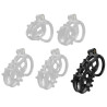 Point Up XXL chastity cage 12 x 4 cm Black