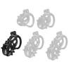 Cage de chasteté Point Up L 10 x 4 cm Noire