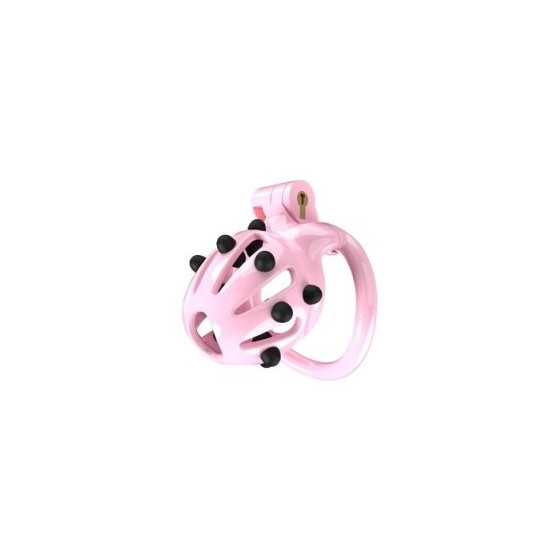 Point Up S 6 x 3.5 cm Pink chastity cage