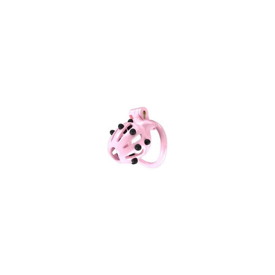 Point Up S 6 x 3.5 cm Pink chastity cage
