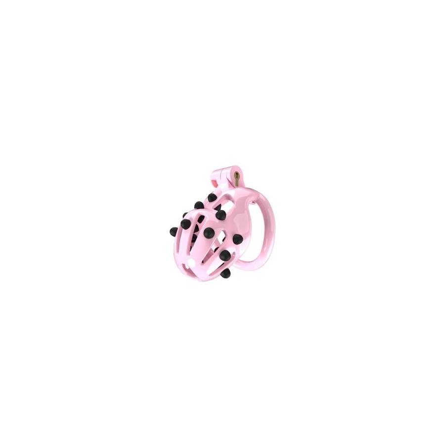 Point Up M 8 x 3.7 cm Pink chastity cage