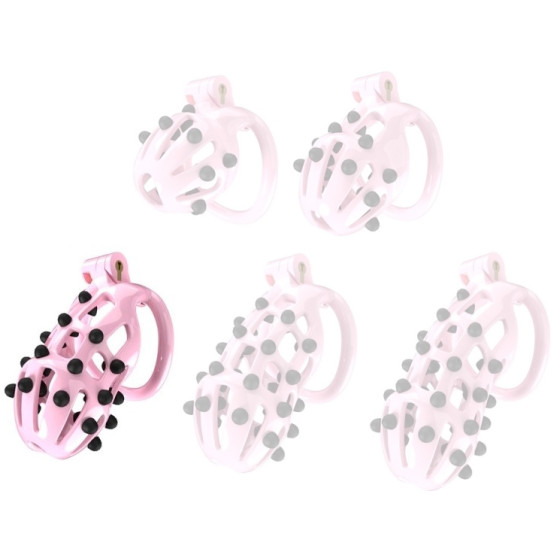 Point Up chastity cage L 10 x 4 cm Pink