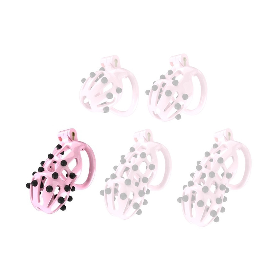 Point Up chastity cage L 10 x 4 cm Pink