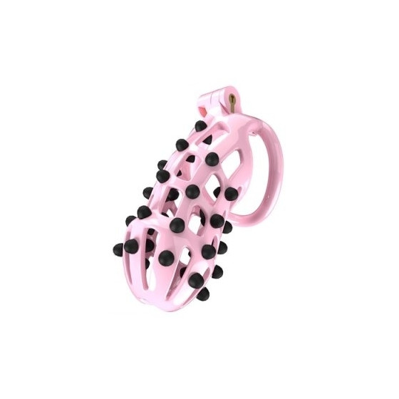 Point Up XXL chastity cage 12 x 4 cm Pink