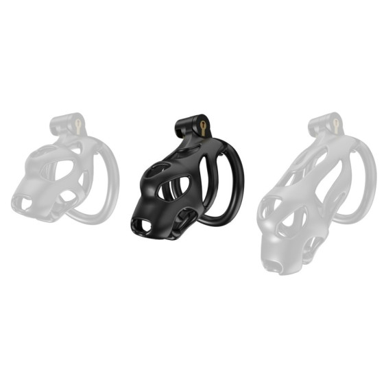 Dog chastity cage M 8 x 3.7 cm Black