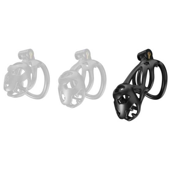 Cage de chasteté Bouh L 10 x 3.5 cm Noire