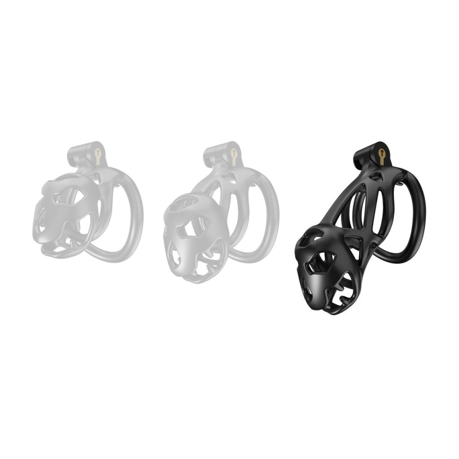 Cage de chasteté Bouh L 10 x 3.5 cm Noire