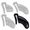 Cage de chasteté Worle XL 12 x 3.7 cm Noire