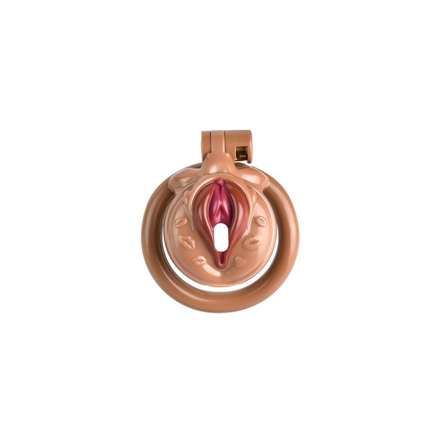 Cage de Chasteté Sissy Kiss 3.5 x 3.8cm Marron