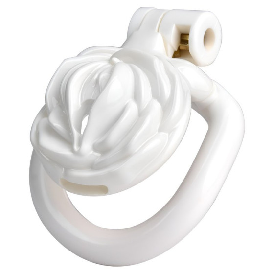 Cage de Chasteté Sissy Rose 3.5 x 3.5cm Blanche