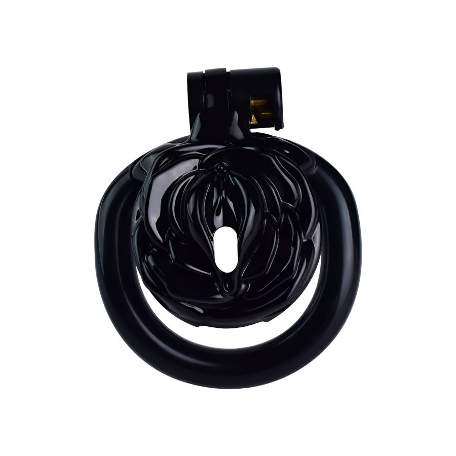 Cage de Chasteté Sissy Rose 3.5 x 3.5 cm Noire