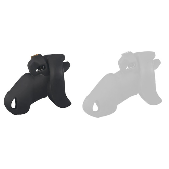Cage de Chasteté Silicone Flexty S 9 x 3.5cm Noire