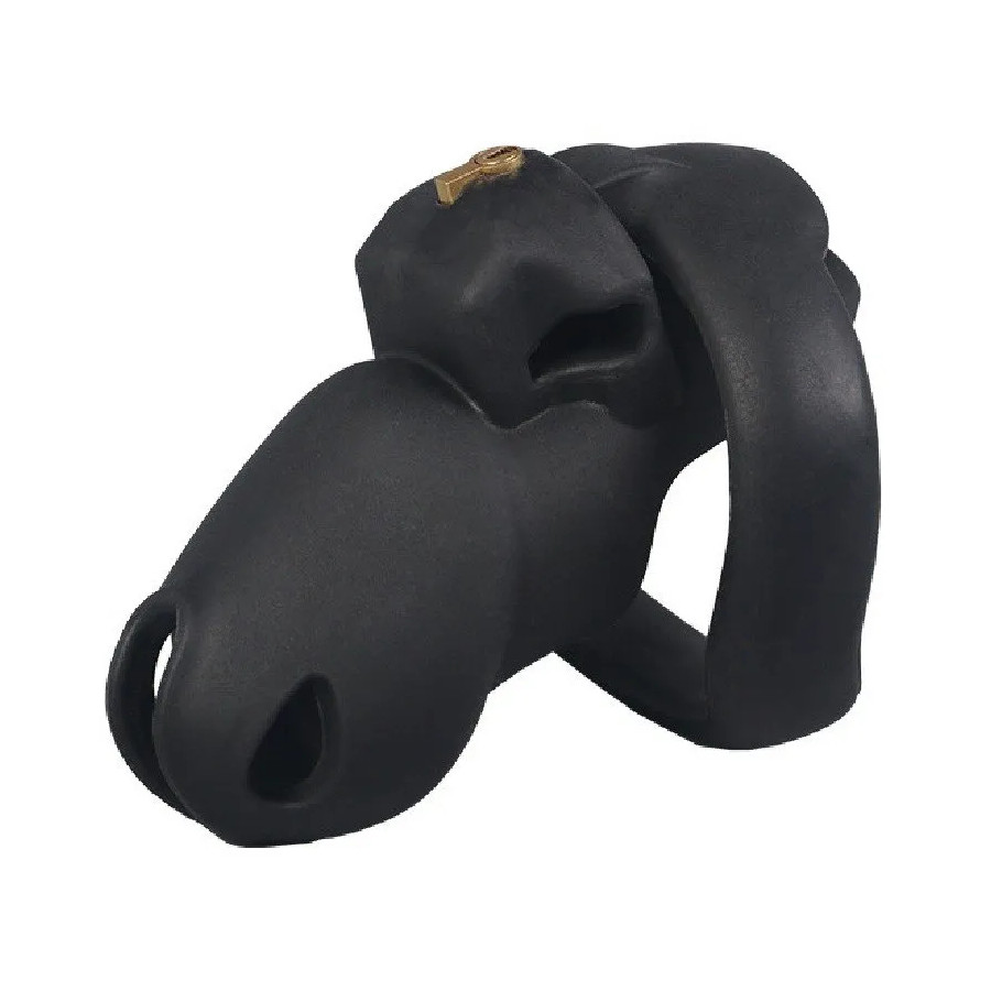 Cage de Chasteté Silicone Flexty S 9 x 3.5cm Noire