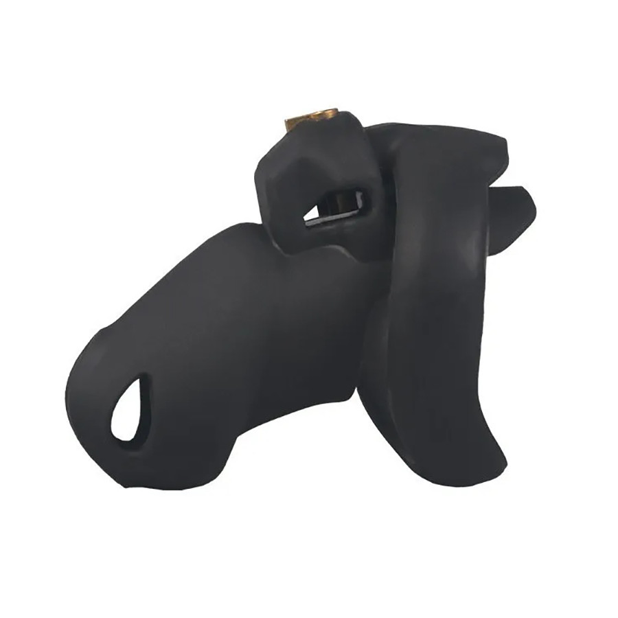Cage de Chasteté Silicone Flexty S 9 x 3.5cm Noire