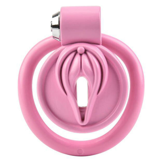 Cage de Chasteté Sissy Clit 2.5 x 3.8cm Rose