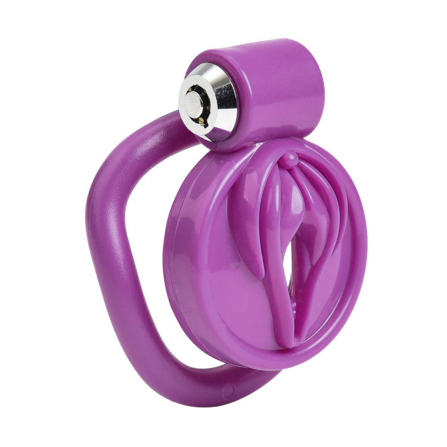 Cage de Chasteté Sissy Clit 2.5 x 3.8 cm Violet