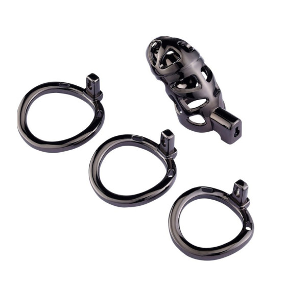 Cage de chasteté Very Lock 10.5 x 3.5 cm Noire