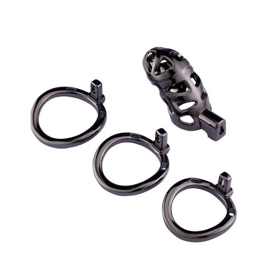 Cage de chasteté Very Lock 10.5 x 3.5 cm Noire