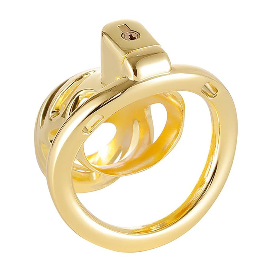 Cage de chasteté Very Lock 10.5 x 3.5 cm Dorée