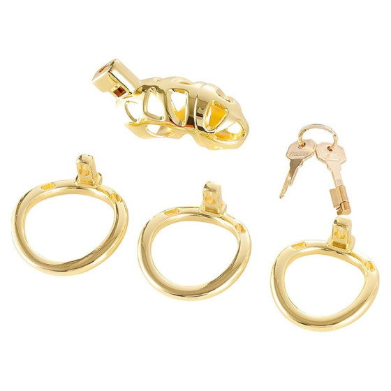 Cage de chasteté Very Lock 10.5 x 3.5 cm Dorée