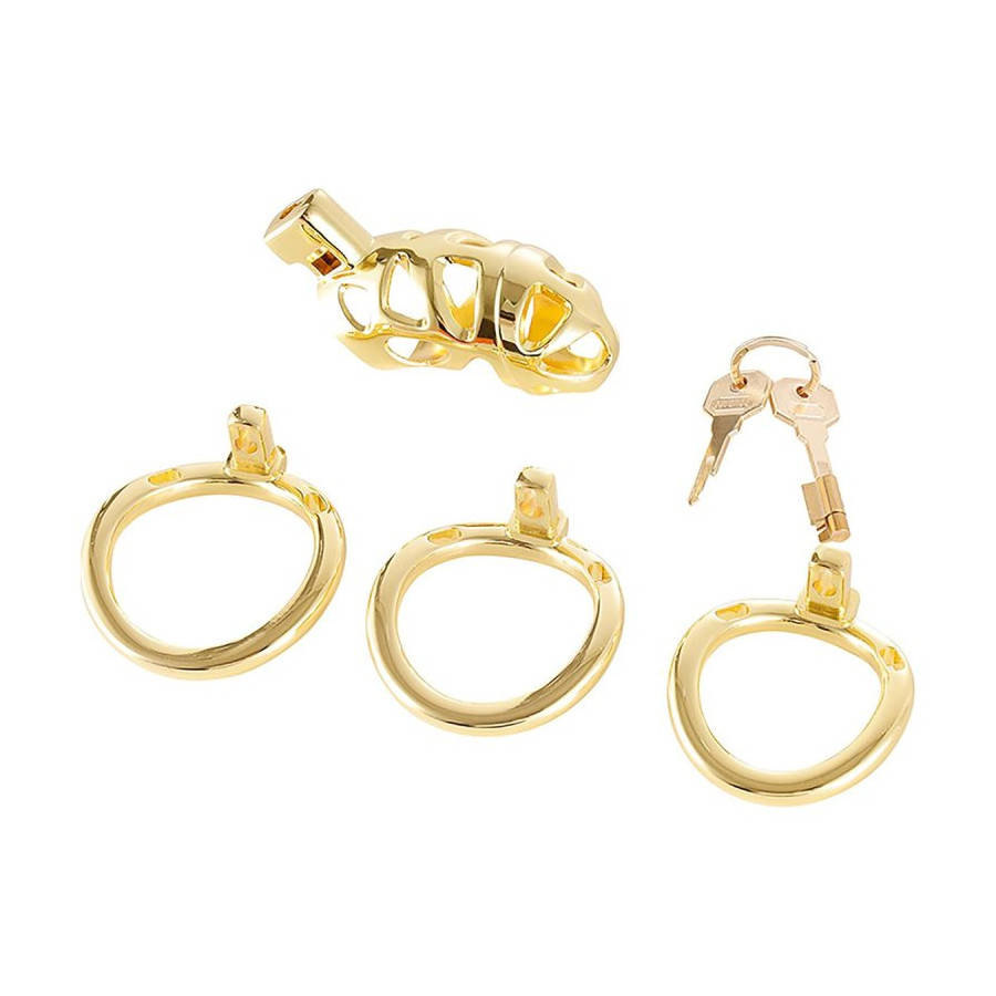 Cage de chasteté Very Lock 10.5 x 3.5 cm Dorée