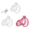 Cage de Chasteté Silicone LOCK HOLE L 8.5 x 4cm Rose
