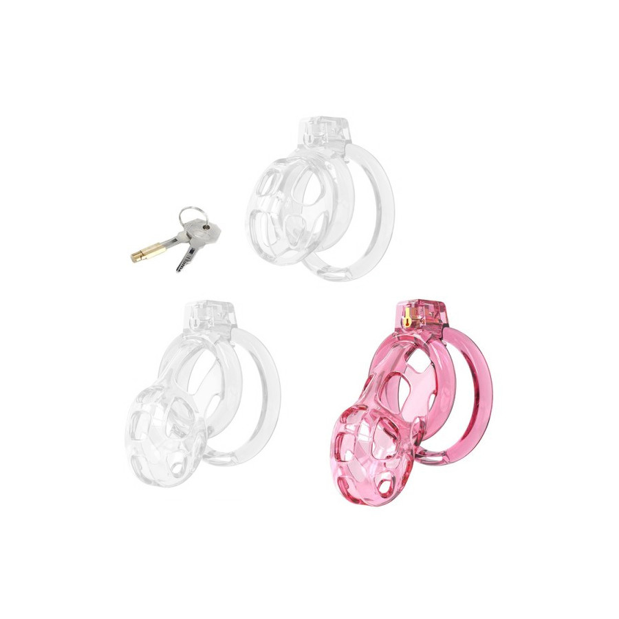 Cage de Chasteté Lock Cobra L 8.5 x 4cm Rose