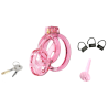 Cage de Chasteté Lock Cobra L 8.5 x 4cm Rose