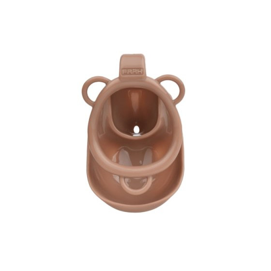 Cage de Chasteté avec Harnais Sislab 5.5 x 3.5cm Marron