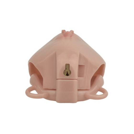 Cage de Chasteté avec Harnais Sislab 5.5 x 3.5cm Marron