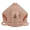 Cage de Chasteté avec Harnais Sislab 5.5 x 3.5cm Marron