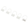 Lot de 5 Cadenas Lock Numérotés Blanc