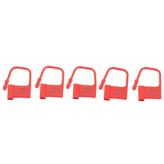  Lot de 5 Cadenas Lock Numérotés Rouge
