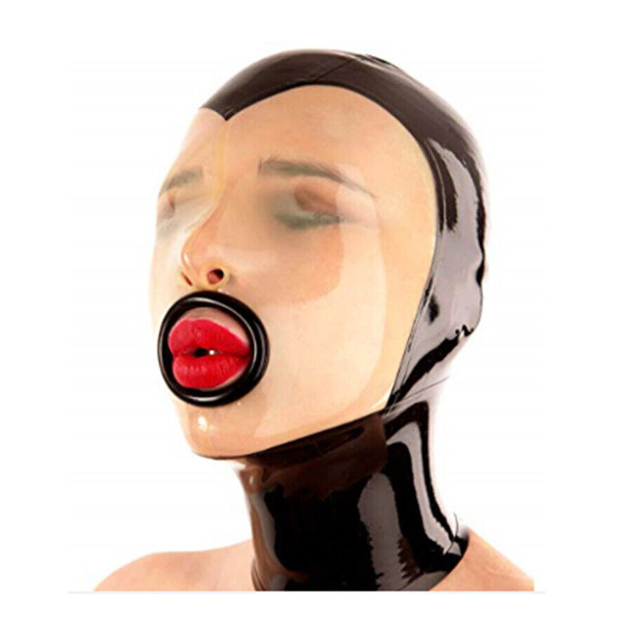 Cagoule Facial Mouth Noir-Transparent