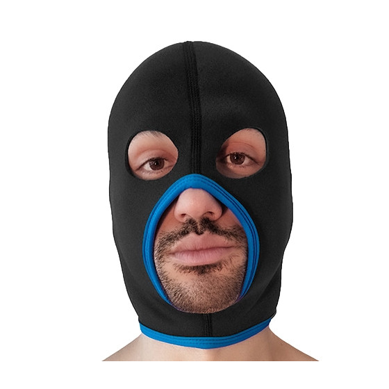 Cagoule Eyes Face Brutus Noire-Bleue