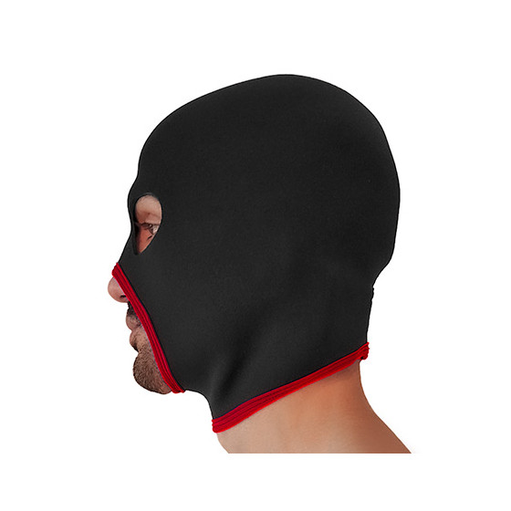 Cagoule Eyes Face Brutus Noire-Rouge