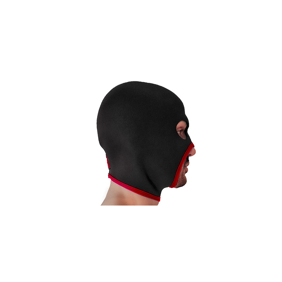 Cagoule Eyes Face Brutus Noire-Rouge