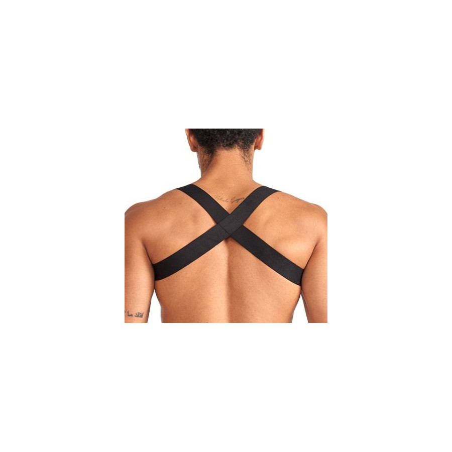 Harnais élastique X-Back Noir-Rouge