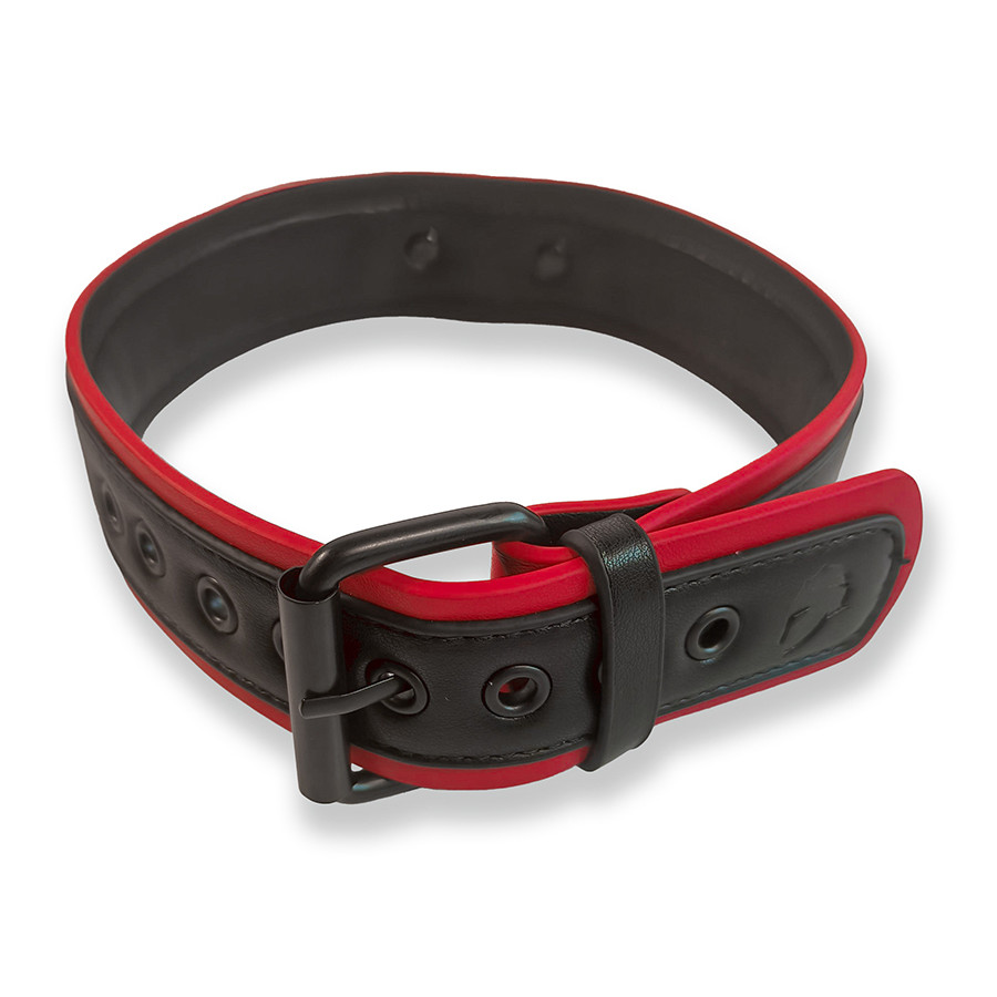 Puppy Collar Black-Red