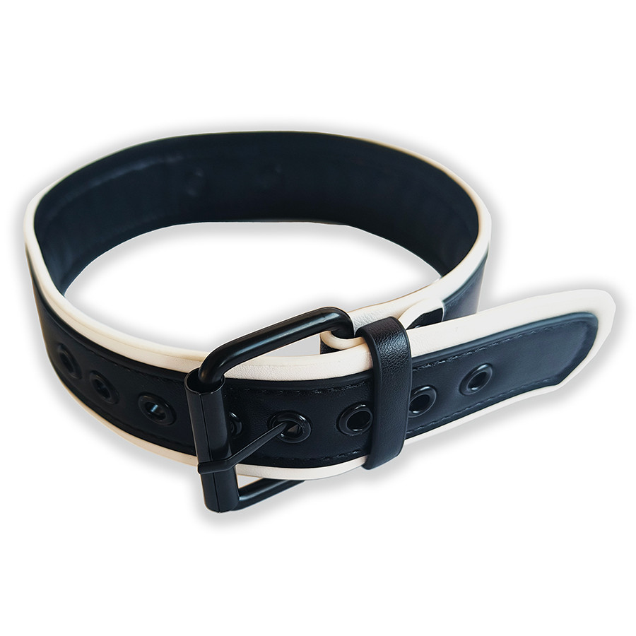 Puppy Collar Black-White