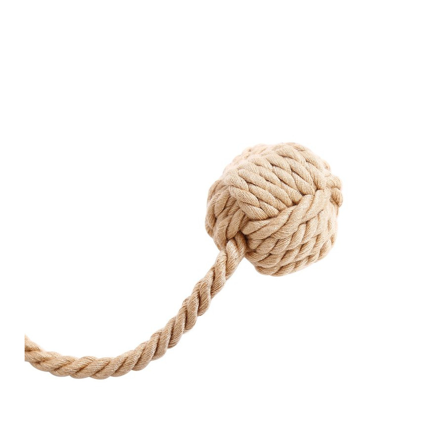 Balle-Corde Puppyball Beige