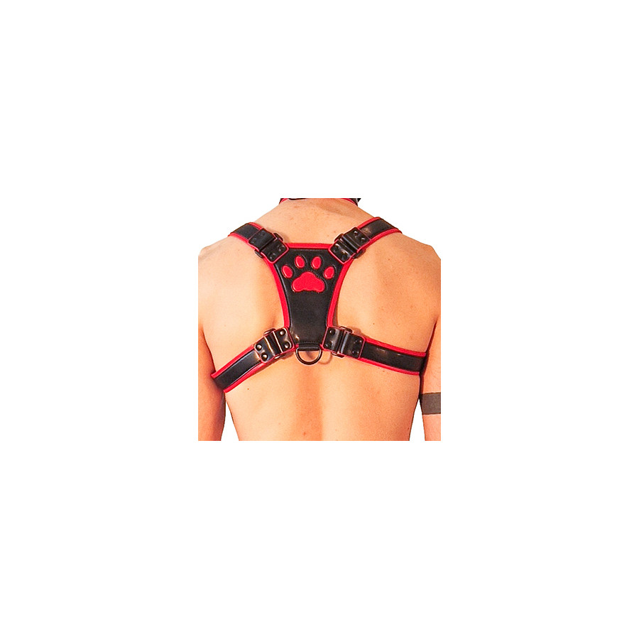 Harnais Puppy Harness Noir-Rouge