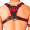 Harnais Puppy Harness Noir-Rouge