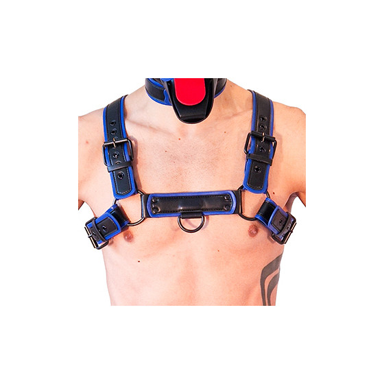 Harnais Puppy Harness Noir-Bleu