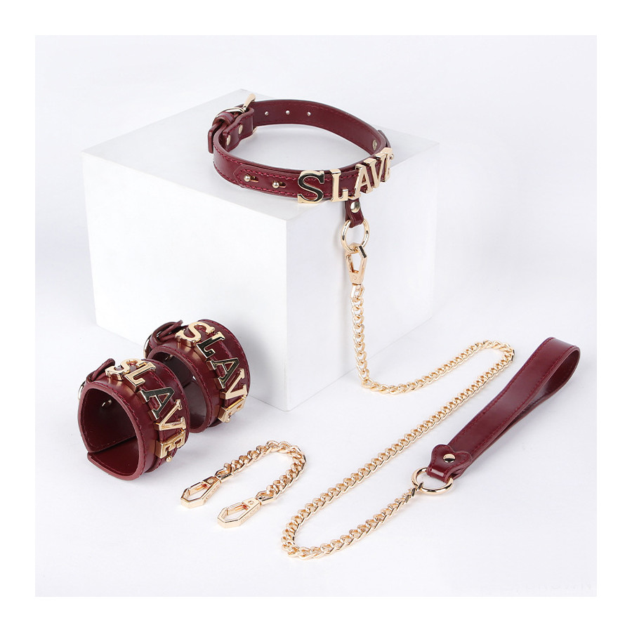 Coffret SM Slave 2 Pièces Bordeaux