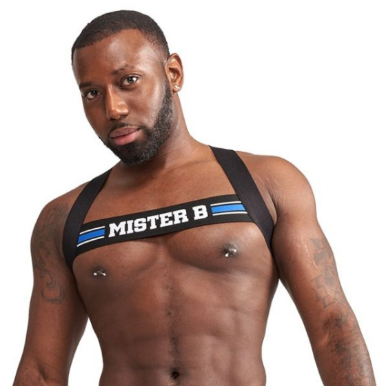 Harnais élastique X-Back Noir-Bleu